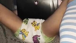 Lazy Gamer Diaper Boy Poops