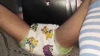 Lazy Gamer Diaper Boy Poops