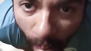 latino sucking uncut dick