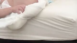 Man changes his diaper