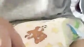 very wet diaper boy