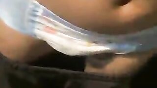 Diaper boy outside
