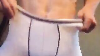 Diaper boy getting ready