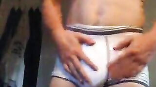 Diaper boy getting ready