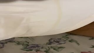 Diaper Boy Completely Soaks Himself