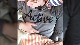 Diaper boy waking up wet
