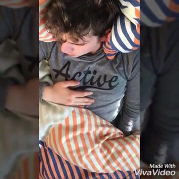 Diaper boy waking up wet