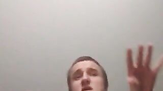 Diaper boy pooping himself