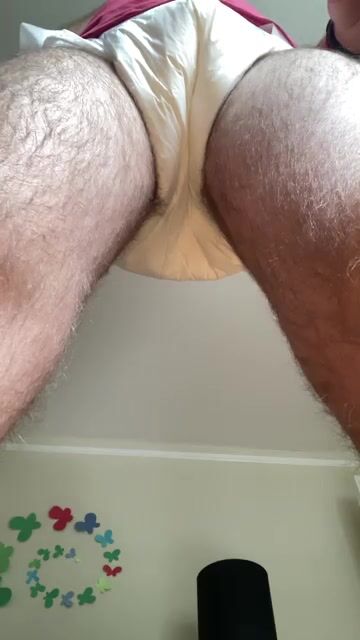 Boy Wets His Diaper and Gets Excited