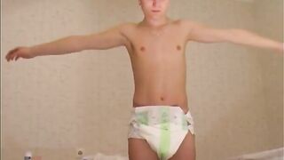 Exam at the docotor with a diaper
