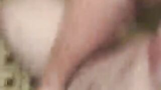 Diaper boy hiding in the bathroom to cum