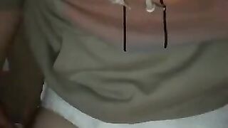 Diaper boy wets himself