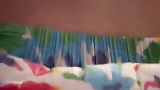 Diaper boy shows off butt