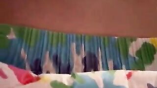 Diaper boy shows off butt