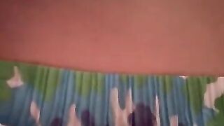 Diaper boy shows off butt