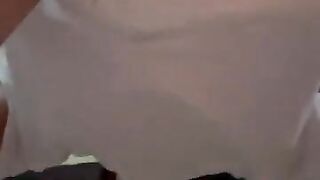 Diaper boy sucks dildo