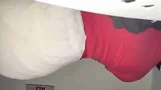 Diapered boy sleeping