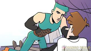 Sexy agent is screwing the evil doctor until he is defeated and nuts