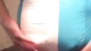 Diaper Boy Rubs Himself