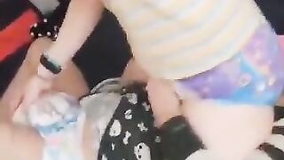 diaper boy face grinding
