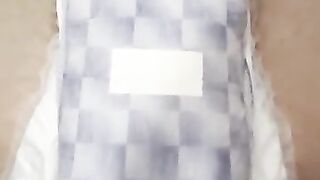 diaper boy messes goodnite sitting down