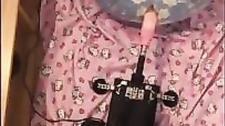 Diaper Boy Fucked with machine