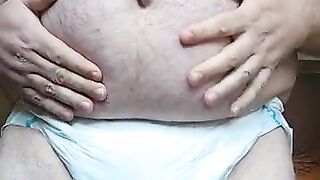 Diaper pee big boy