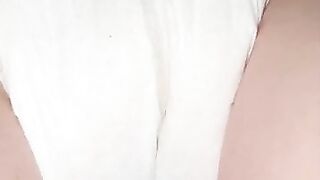 Boy wetting diaper