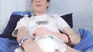 Cute boy wank