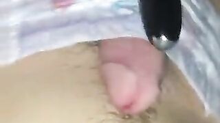 Boy Cums in Goodnites Diaper