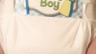 Baby Boy Diaper Check
