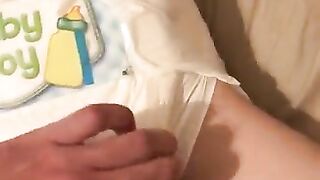 Baby Boy Diaper Check