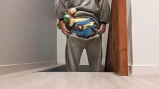 Abdl poop in diaper and humping plush