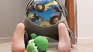 Abdl poop in diaper and humping plush