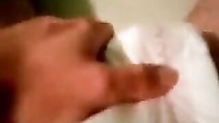 Peeing in open diaper
