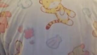 Making a big splash in my diaper!