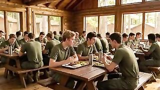 Diapered at military camp