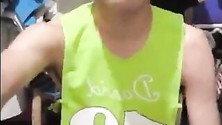 Baby boy exposes himself
