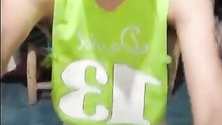 Baby boy exposes himself