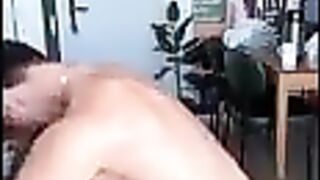 very handsome guy gets fucked & his sperm all eaten up
