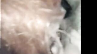Crossdresser Sucks a Fat White Cock