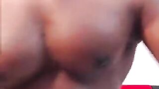 sexy latino shows off his big chest