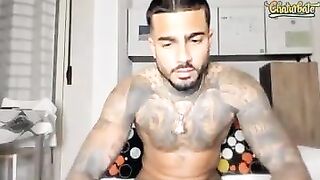 latino hunk showing ass and hole