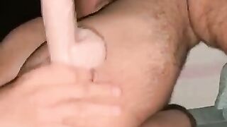 Latino faggot pleasures his ass with a dildo - video 2