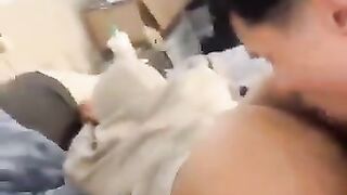 latino feasting on his buddy