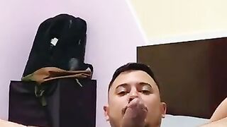 horny latino faggot spreads legs,shows off his ass hole