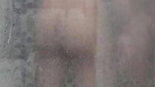 latino grampa fucked up the ass in the shower