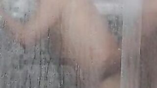 latino grampa fucked up the ass in the shower