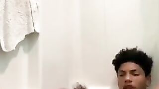 Latino Teen Plays With Ass