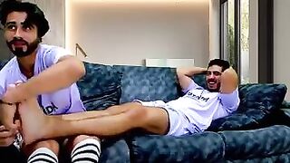 Hot latinos licking toes and rimming big ass